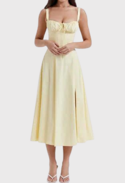 Vestito Estivo Avery Midi Bustier Corset per Stile Estivo Stile Italiano