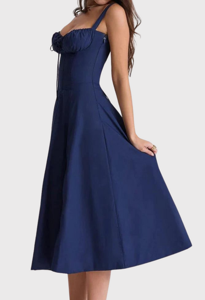 Vestito Estivo Avery Midi Bustier Corset per Stile Estivo Stile Italiano