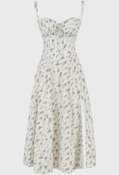 Vestito Estivo Avery Midi Bustier Corset per Stile Estivo Stile Italiano