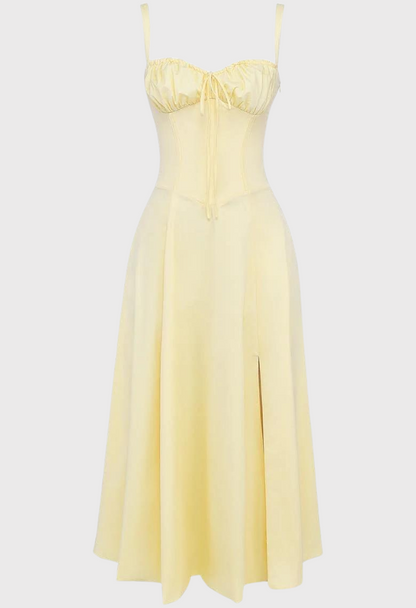 Vestito Estivo Avery Midi Bustier Corset per Stile Estivo Stile Italiano