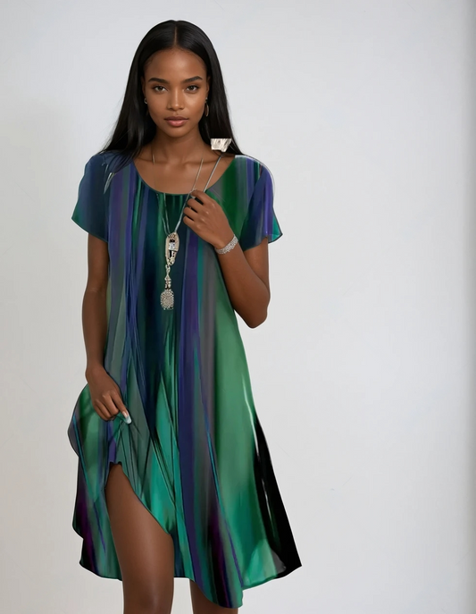Vestito Maxi Boho Casual Luna per uno Stile Estivo Senza Sforzo Stile Italiano