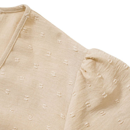 Vestito Mini V-Neck Angelica Luxe per uno Stile Estivo Senza Sforzo Stile Italiano