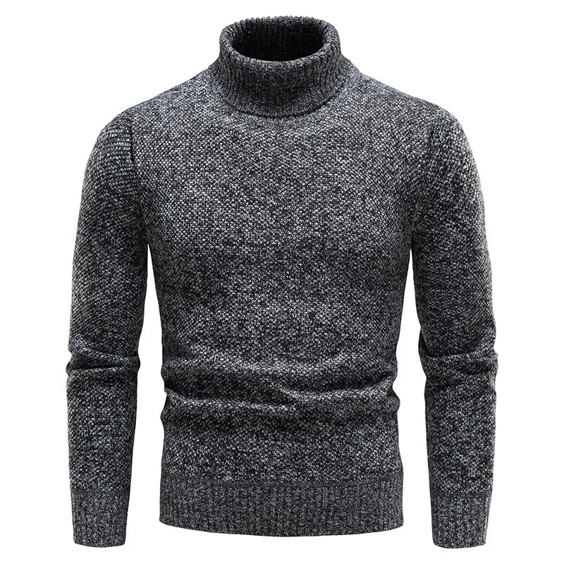 Raffael - Maglione Caldo a Collo Alto Slim-Fit per Uomo