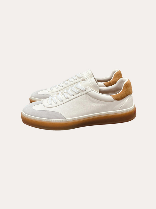 Sneakers in Pelle Bianca per Comfort e Versatilità Elegante