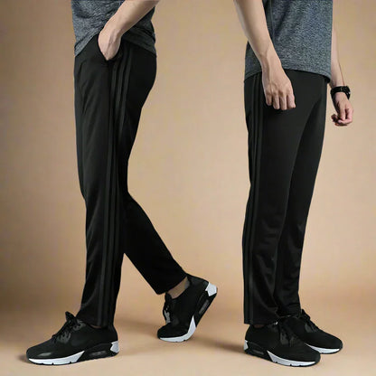 Arto - Pantaloni sportivi casual neri, comodi e leggeri per uomo