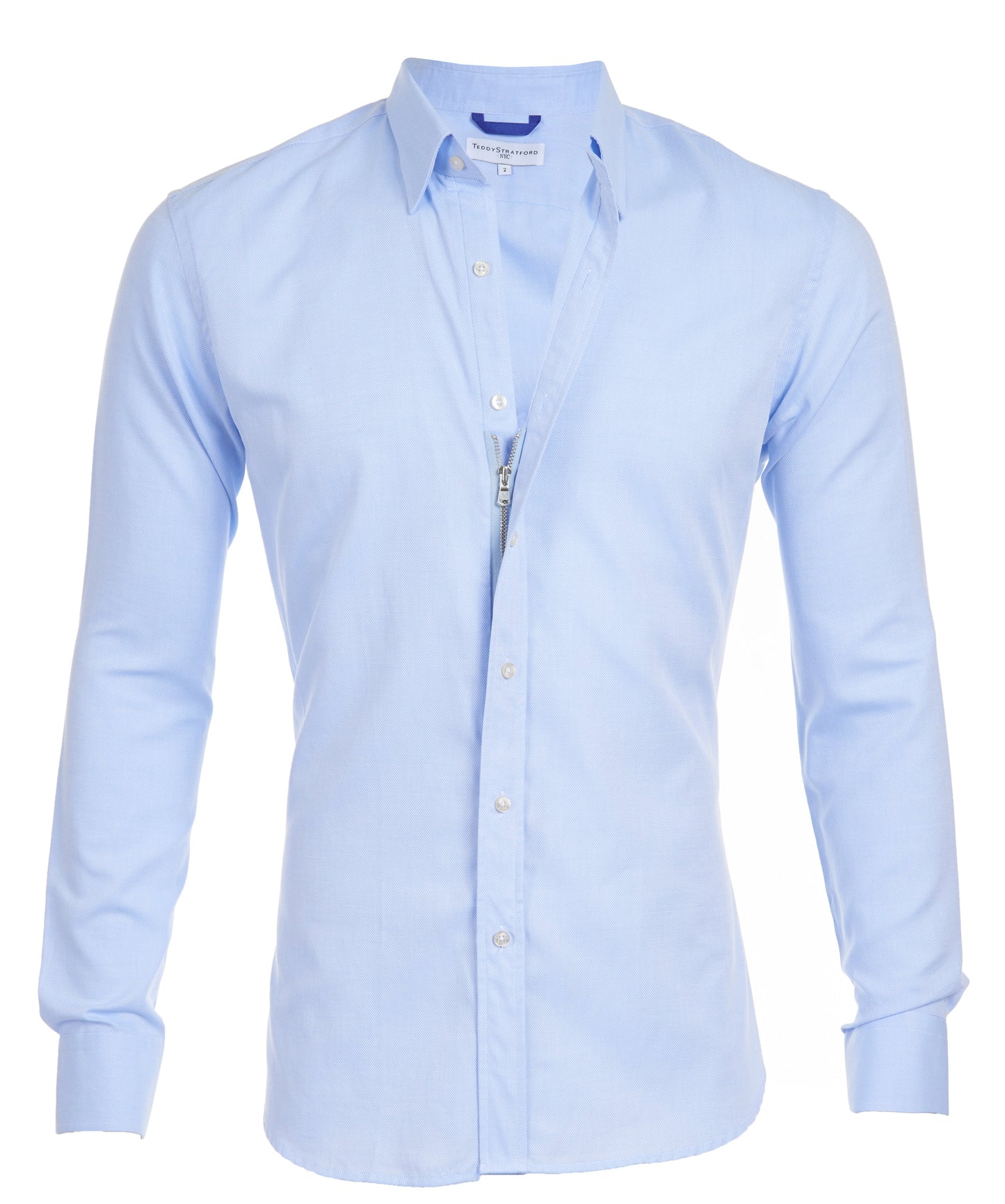 Zeno - Camicia slim-fit elegante in stretch premium per uomini con maniche lunghe