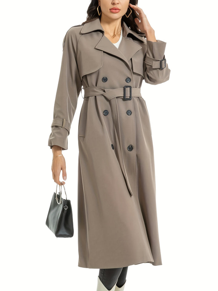 MILA | Trench Coat Lungo e Doppio Senso con Cintura