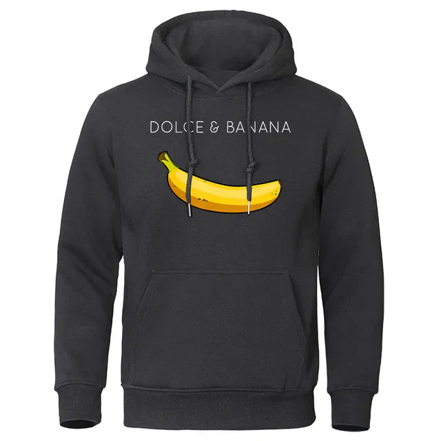 Billie - Felpa Autunnale Dolce Banana Elegante per Uomini