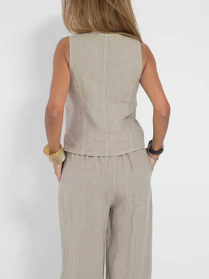 Gilet da Donna in Lino Leggero - Stile Versatile
