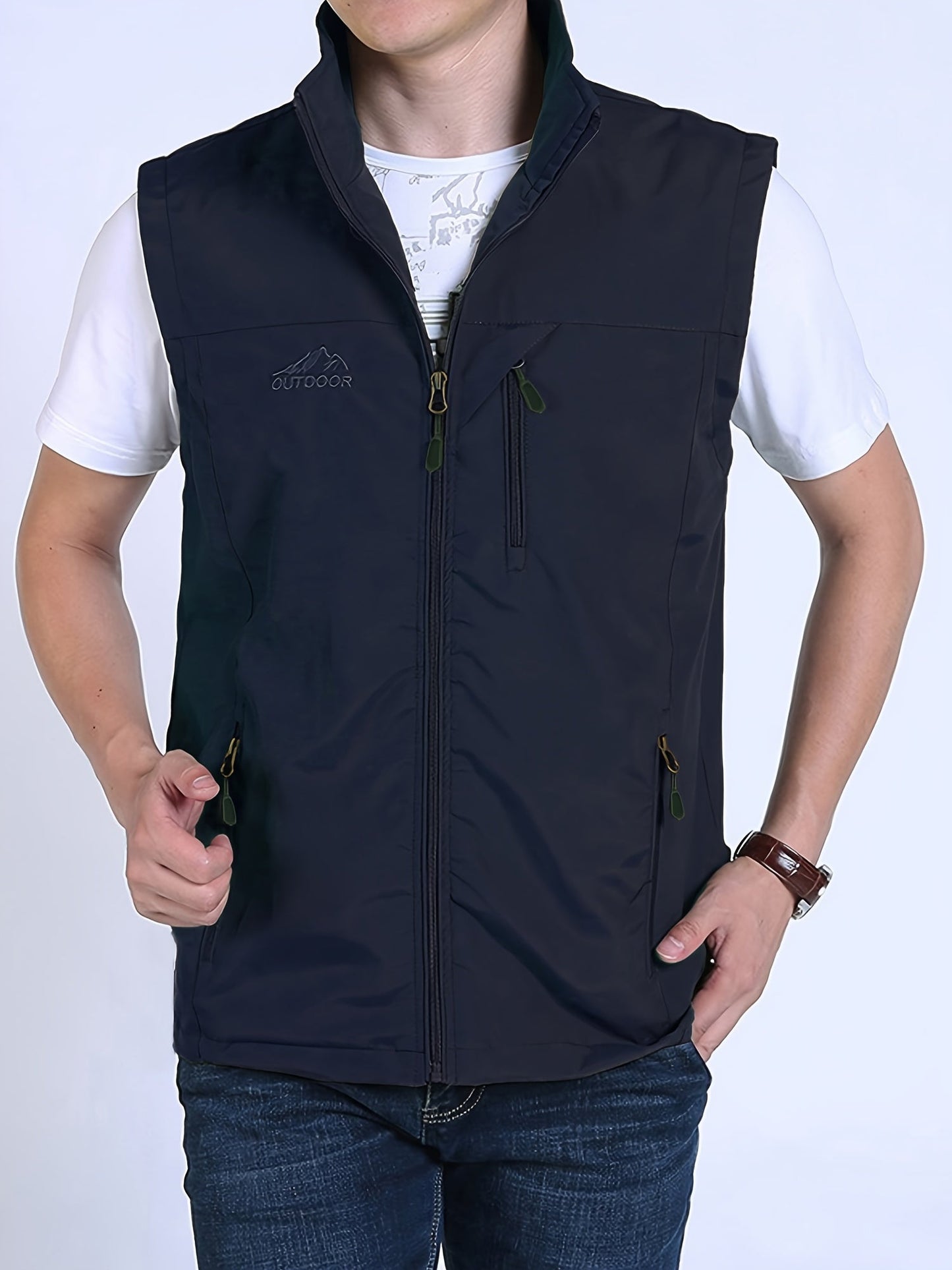 Gilet da uomo Beckham con tasche multiple per avventure all'aperto e comfort invernale