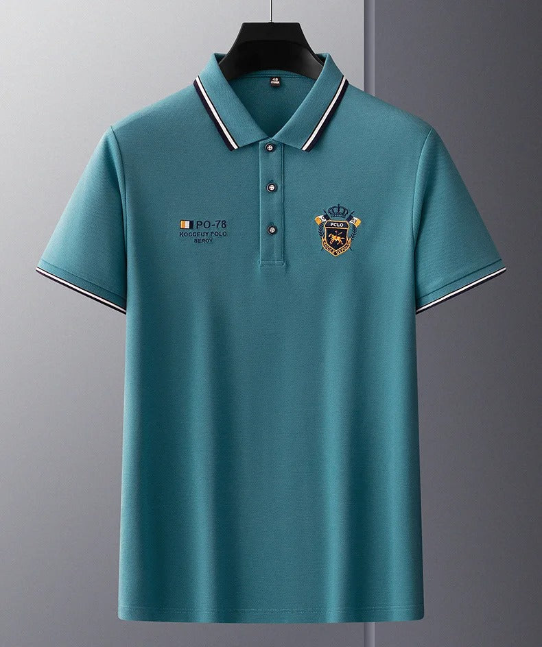 La Mer Polo Club - Poloshirt elegante con maniche corte per uomini raffinati