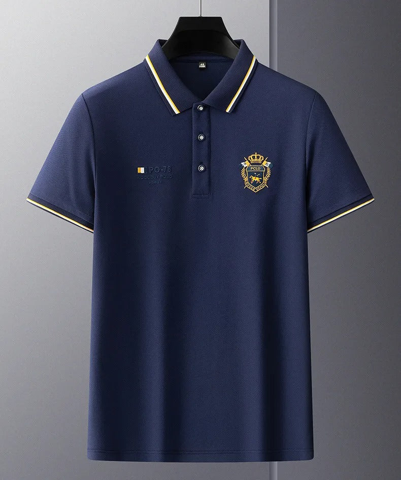 La Mer Polo Club - Poloshirt elegante con maniche corte per uomini raffinati