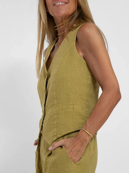 Gilet da Donna in Lino Leggero - Stile Versatile