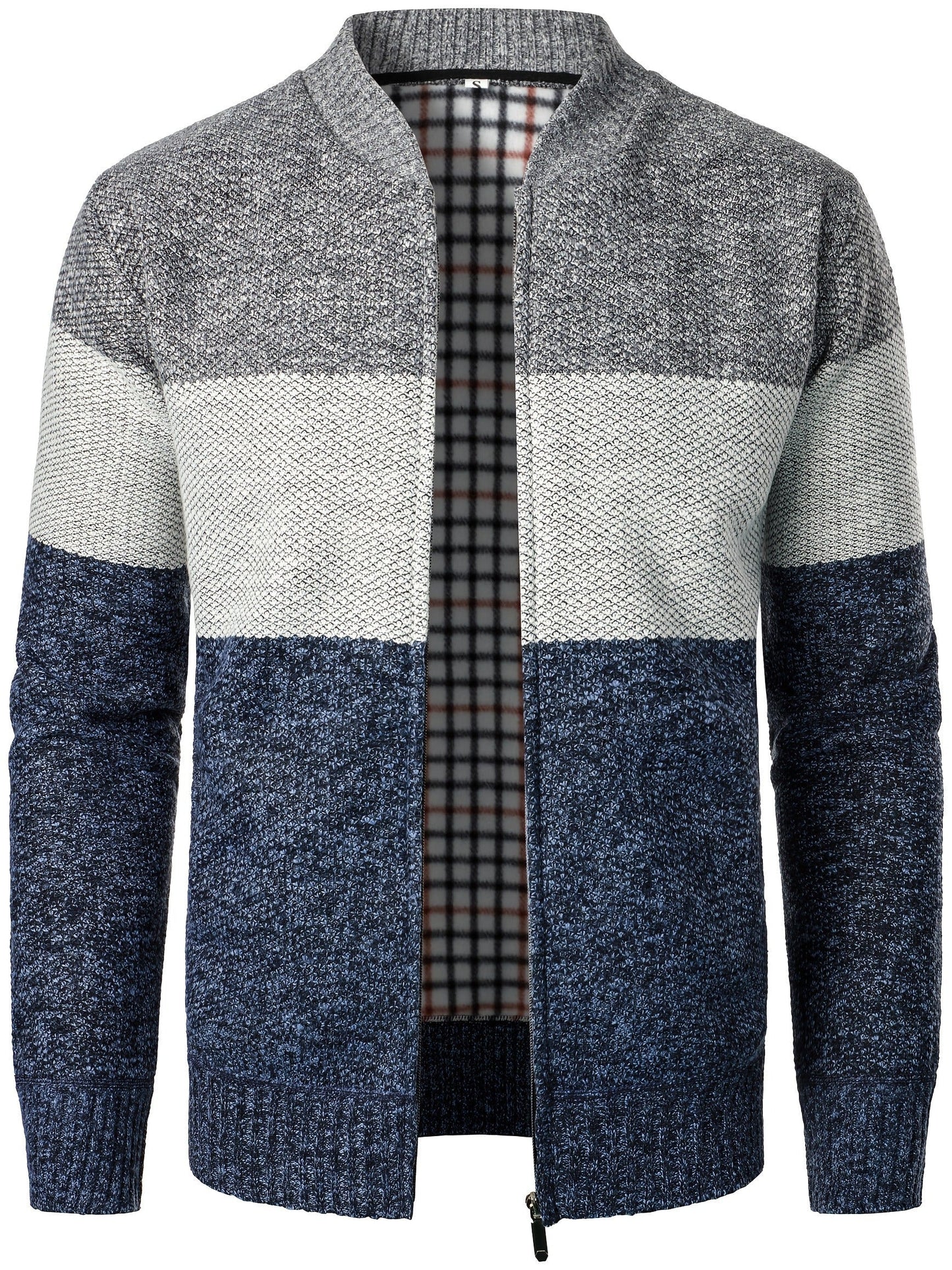 Blaine - Gilet casual chic a maglia con zip per uomo