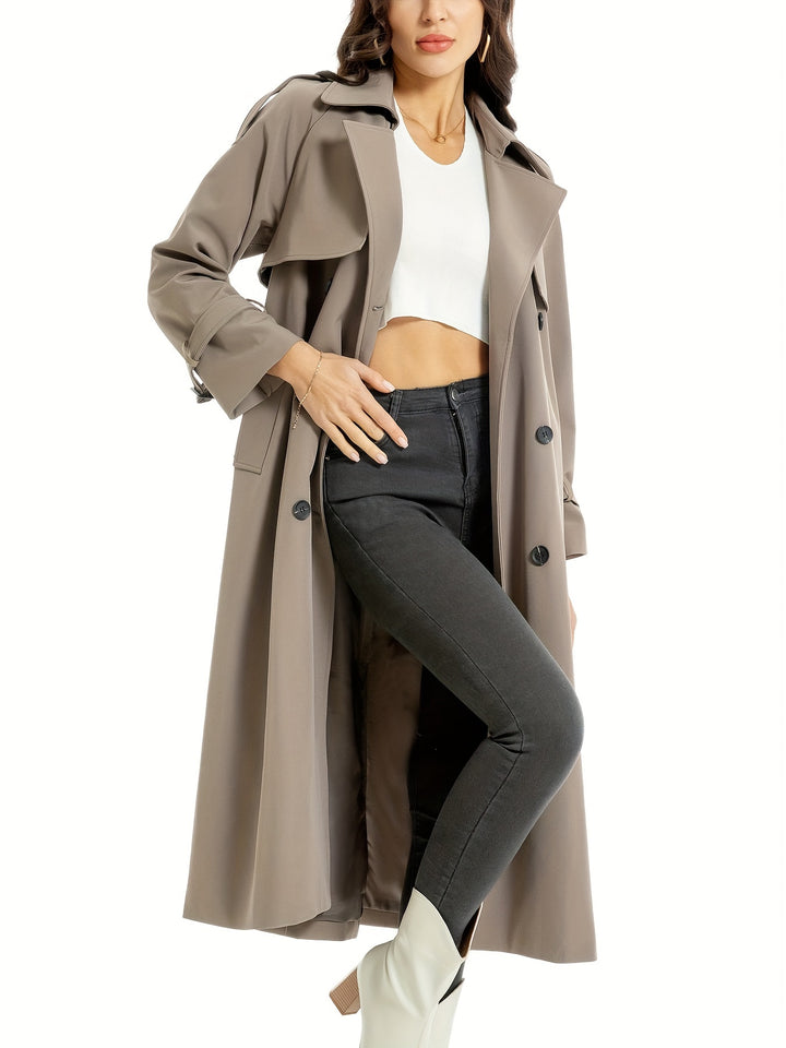 MILA | Trench Coat Lungo e Doppio Senso con Cintura