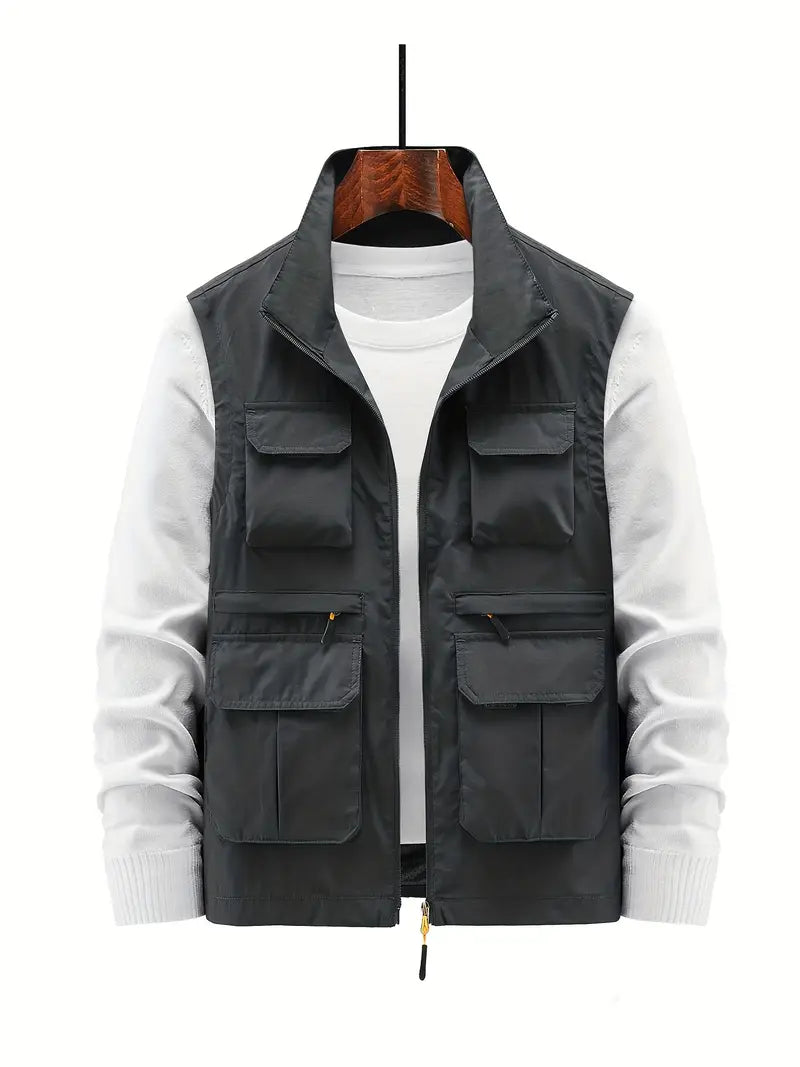 Everett - Gilet Pratico con Tasche Multiple con Cerniera per Uomo