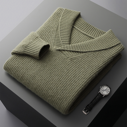 Harlon - Maglione a Coste Elegante per l'Autunno per Uomo