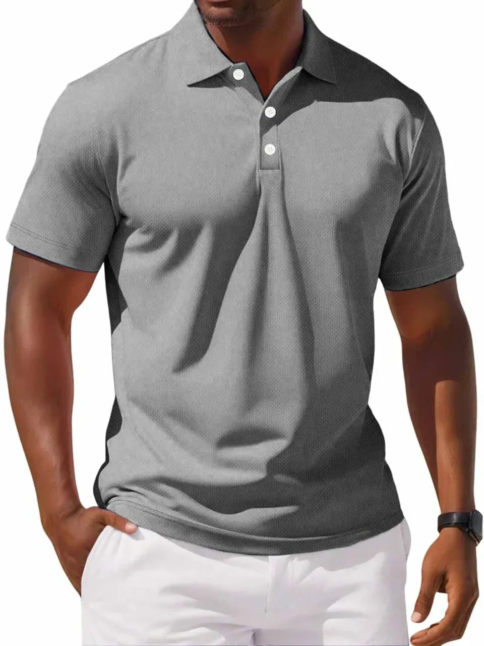 Polo in Cotone da Uomo Taglio Classico