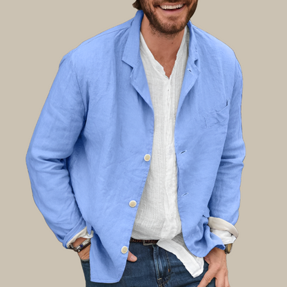 Luca - Blazer elegante in lino per un look sofisticato uomo