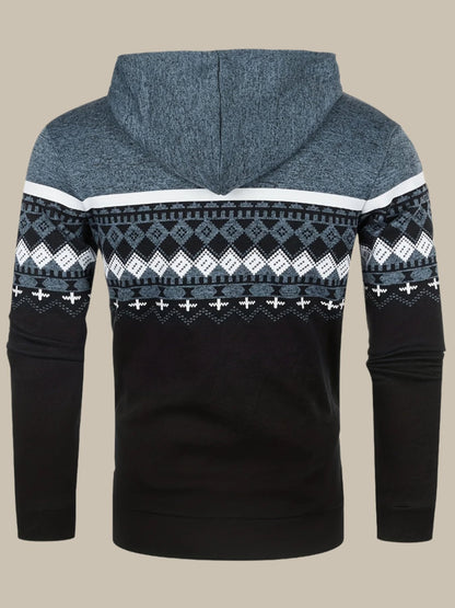 Marco - Hoodie norvegese con zip per uomo elegante e caldo