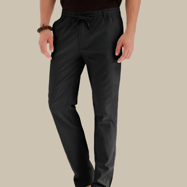 Marco - Pantaloni larghi casual con cintura elastica per un comfort stiloso