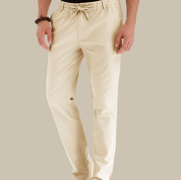 Marco - Pantaloni larghi casual con cintura elastica per un comfort stiloso