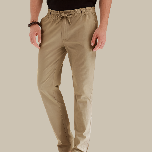 Marco - Pantaloni larghi casual con cintura elastica per un comfort stiloso