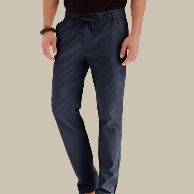 Marco - Pantaloni larghi casual con cintura elastica per un comfort stiloso