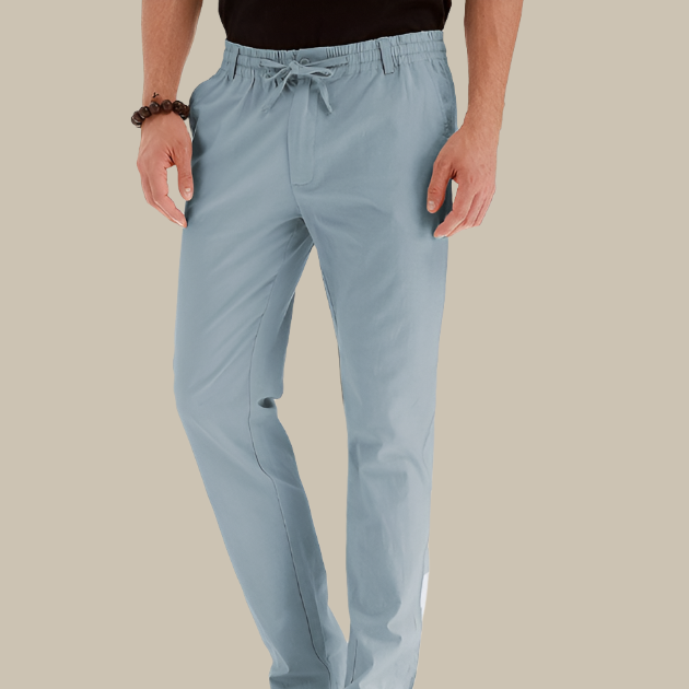 Marco - Pantaloni larghi casual con cintura elastica per un comfort stiloso