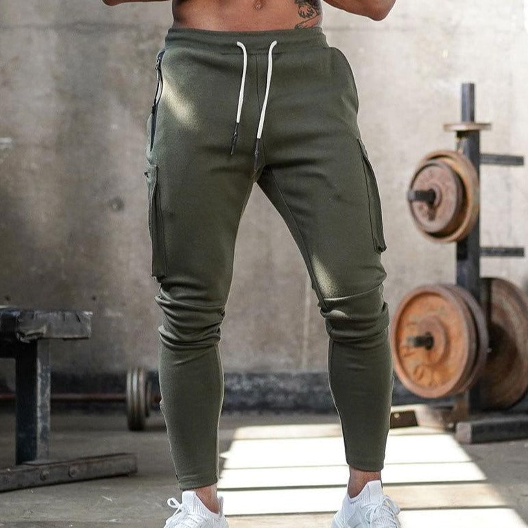 Valerio - Pantaloni da training in stile cargo slim-fit per un comfort senza pari