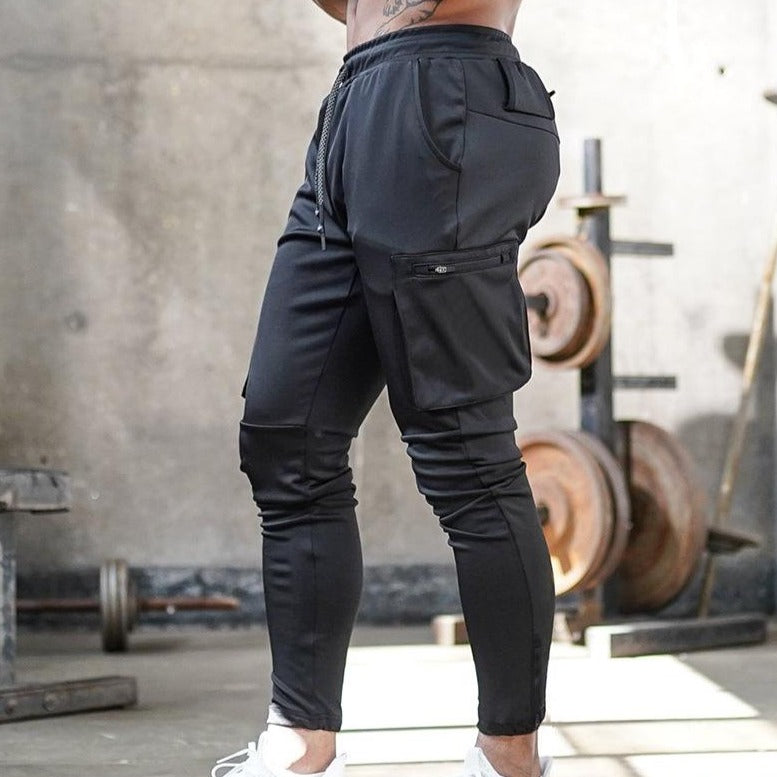 Valerio - Pantaloni da training in stile cargo slim-fit per un comfort senza pari