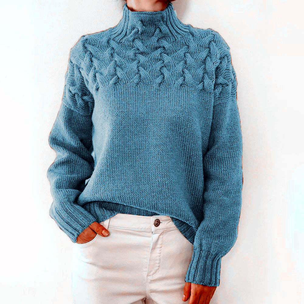 Maglione a Collo Alto Sara - Elegante e Confortevole per l'Inverno