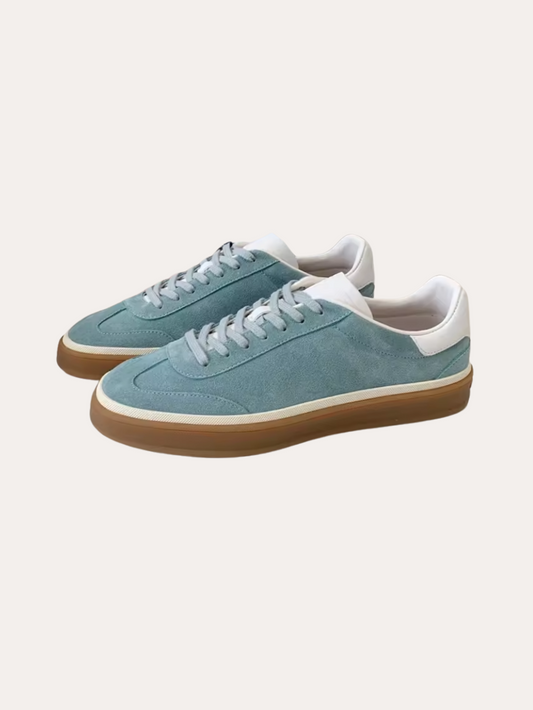 Sneakers Suede Blu Chiaro - Calzature Eleganti e Confortevoli