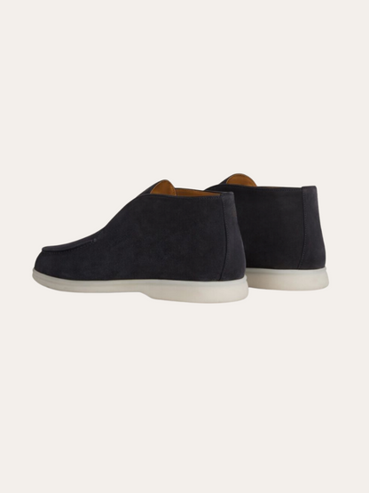 Mocassini in Camoscio Blu Navy – Calzature Eleganti e Comode