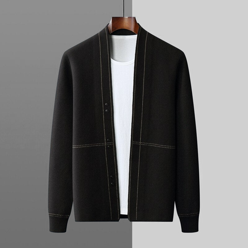 Aurelian - Cardigan Autunnale Slim-Fit Elegante per Uomo