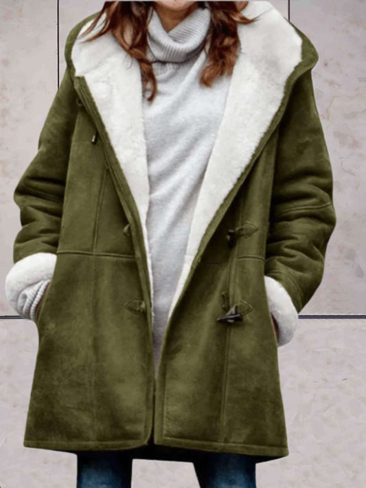 Aurora - Giacca Invernale di Lusso in Microfibra Suede con Fodera in Fleece