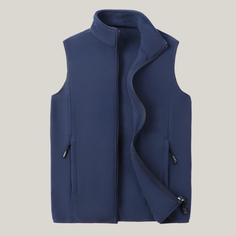 Gilet in pile Castro - Bodywarmer senza maniche per uomo con fodera in pile