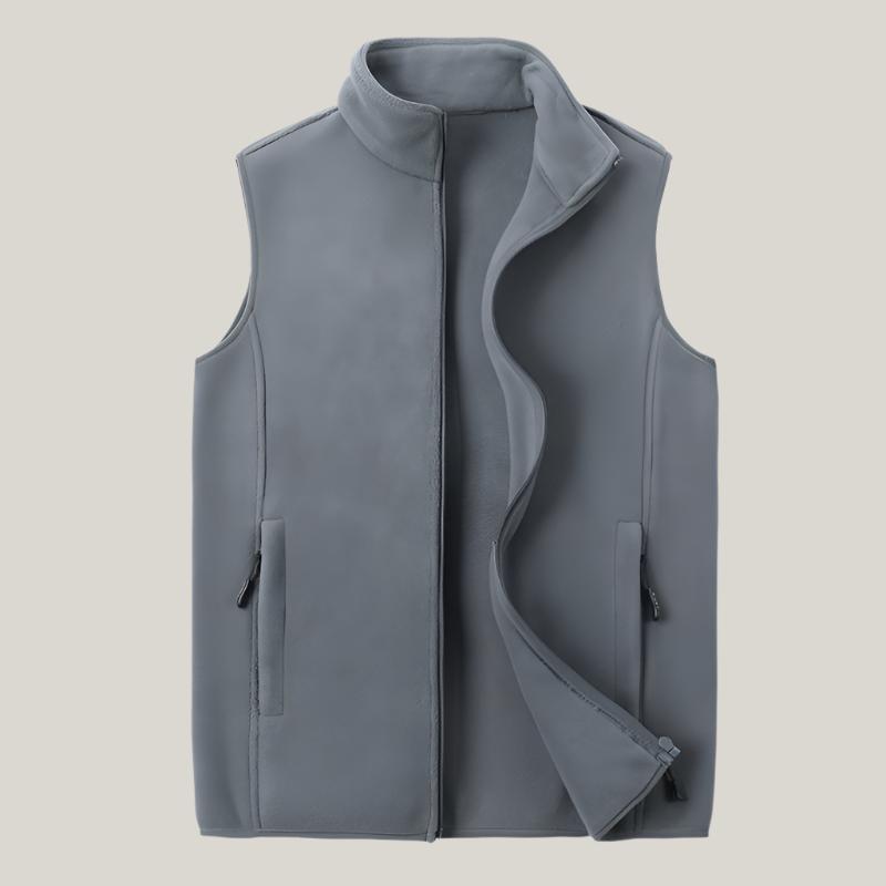 Gilet in pile Castro - Bodywarmer senza maniche per uomo con fodera in pile