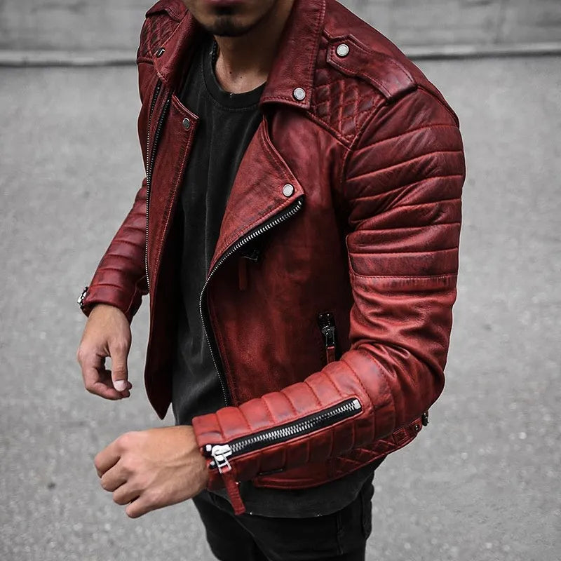Giacca Uomo in Pelle Slim Taneli